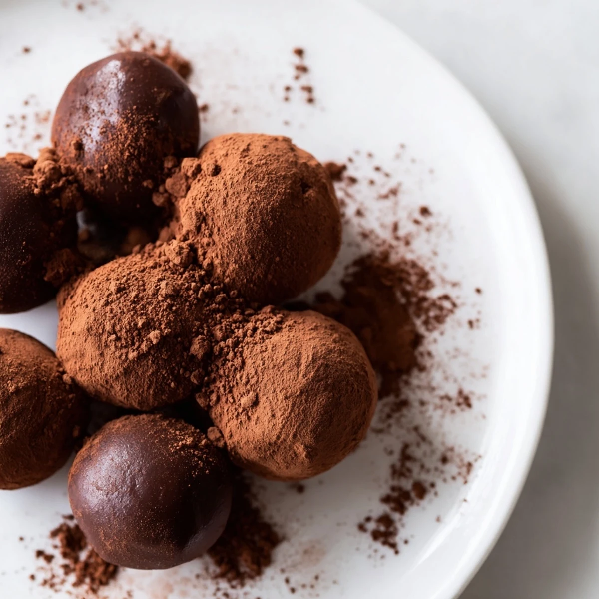 These homemade chocolate truffles, rolled in chopped nuts, are the perfect bite-sized indulgence.