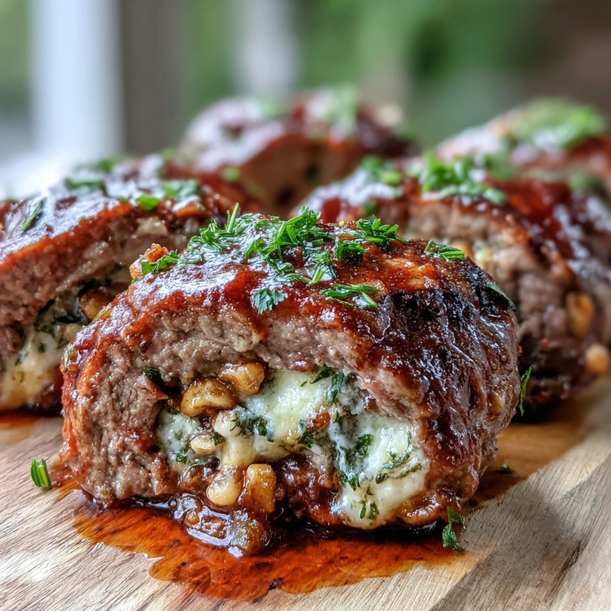Tender sliced Sicilian-Style Braciole plated with pasta, smothered in chunky marinara and fresh herbs for a rustic dinner.