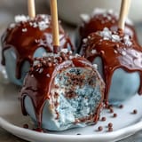 Robins Egg Blue Cake Pops with speckled coating for a festive spring dessert.