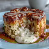 Spring Brunch Dandelion Honey Scones with Clotted Cream—golden, tender scones flecked with bright dandelion petals, drizzled with honey, and served with a generous dollop of clotted cream.