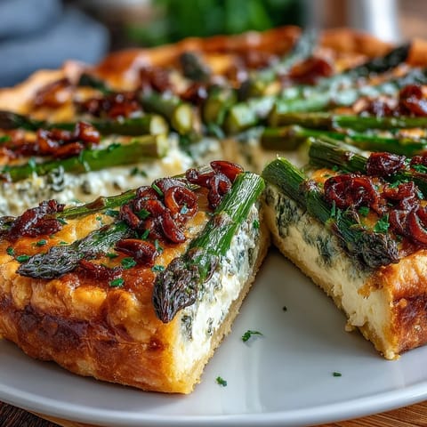 Spring Asparagus Tart Puff