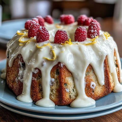 Lemon Blueberry Spring Cake