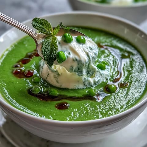 Spring Pea Soup with Ricotta