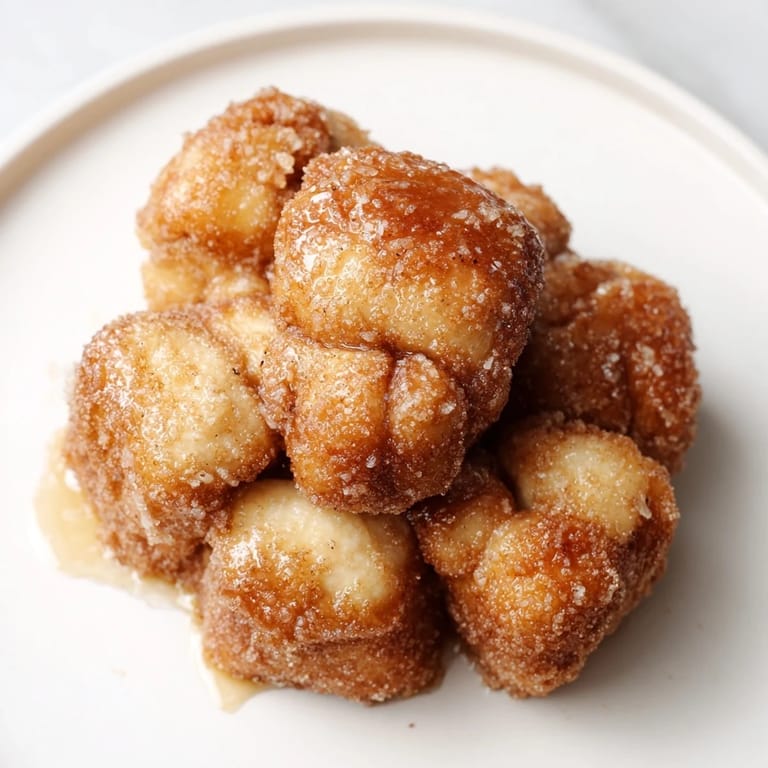Sticky, glistening Monkey Bread, baked in a bundt pan, perfect for a cozy brunch or dessert.