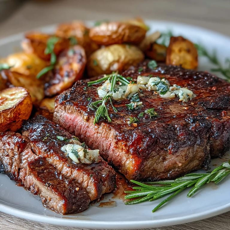 Savory Father's Day Steak and Potato Sheet Pan Dinner, an easy, satisfying one-pan meal.