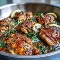 Creamy lemon orzo with chicken and spinach in a one-pot dinner, golden chicken over tender pasta and wilted greens.